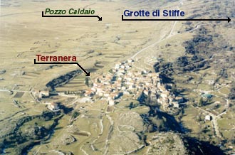 Terranera, Pozzo Caldaio e le Grotte di Stiffe - La loro disposizione