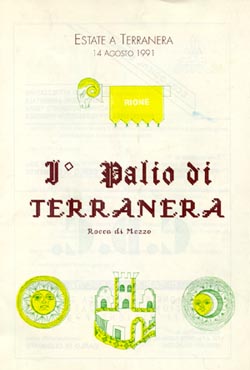 Locandina del Primo Palio di Terranera